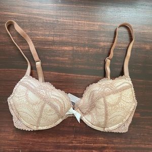 Victoria Secret Nude Lace Bra